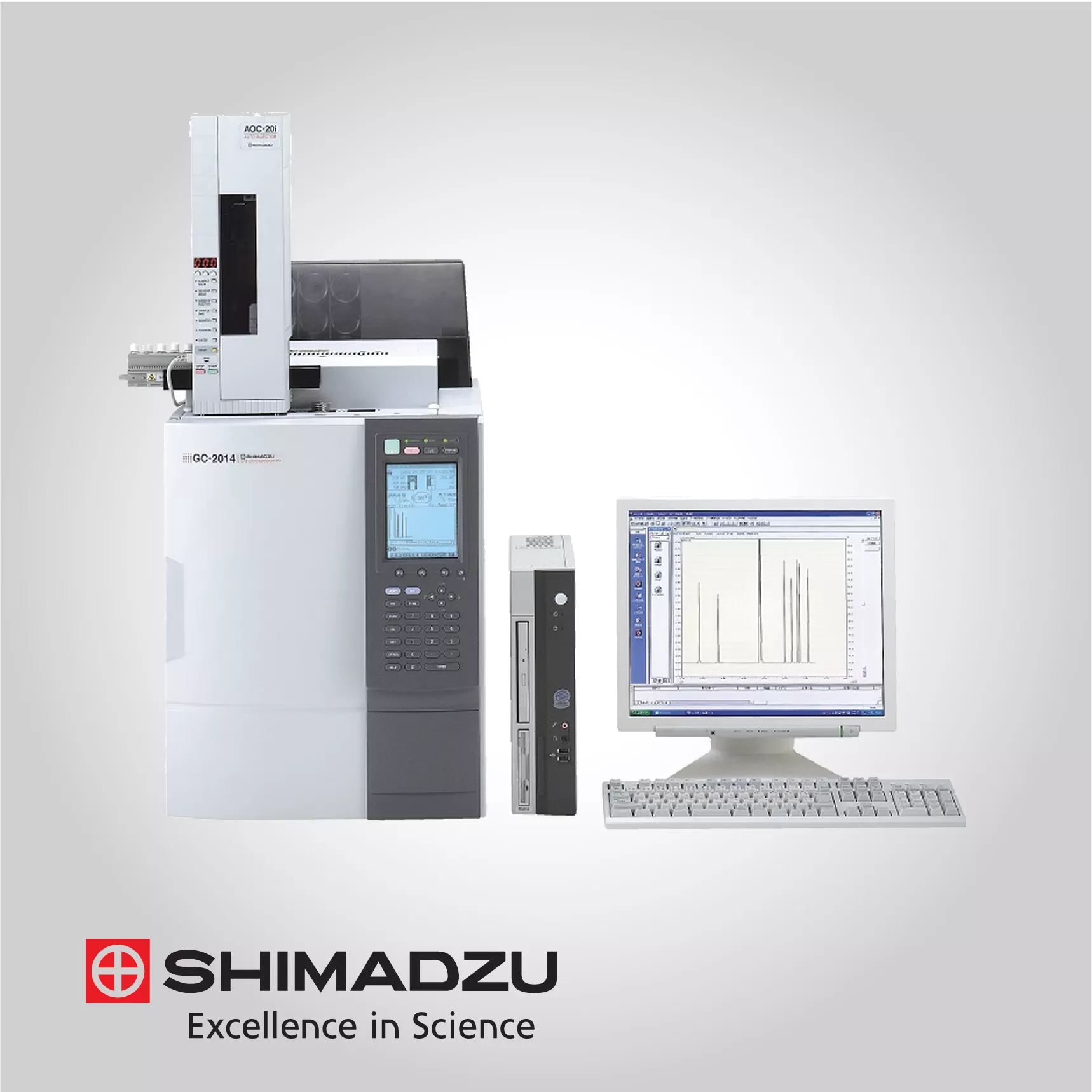 برنامج كروماتوغرافيا الغاز من Shimadzu